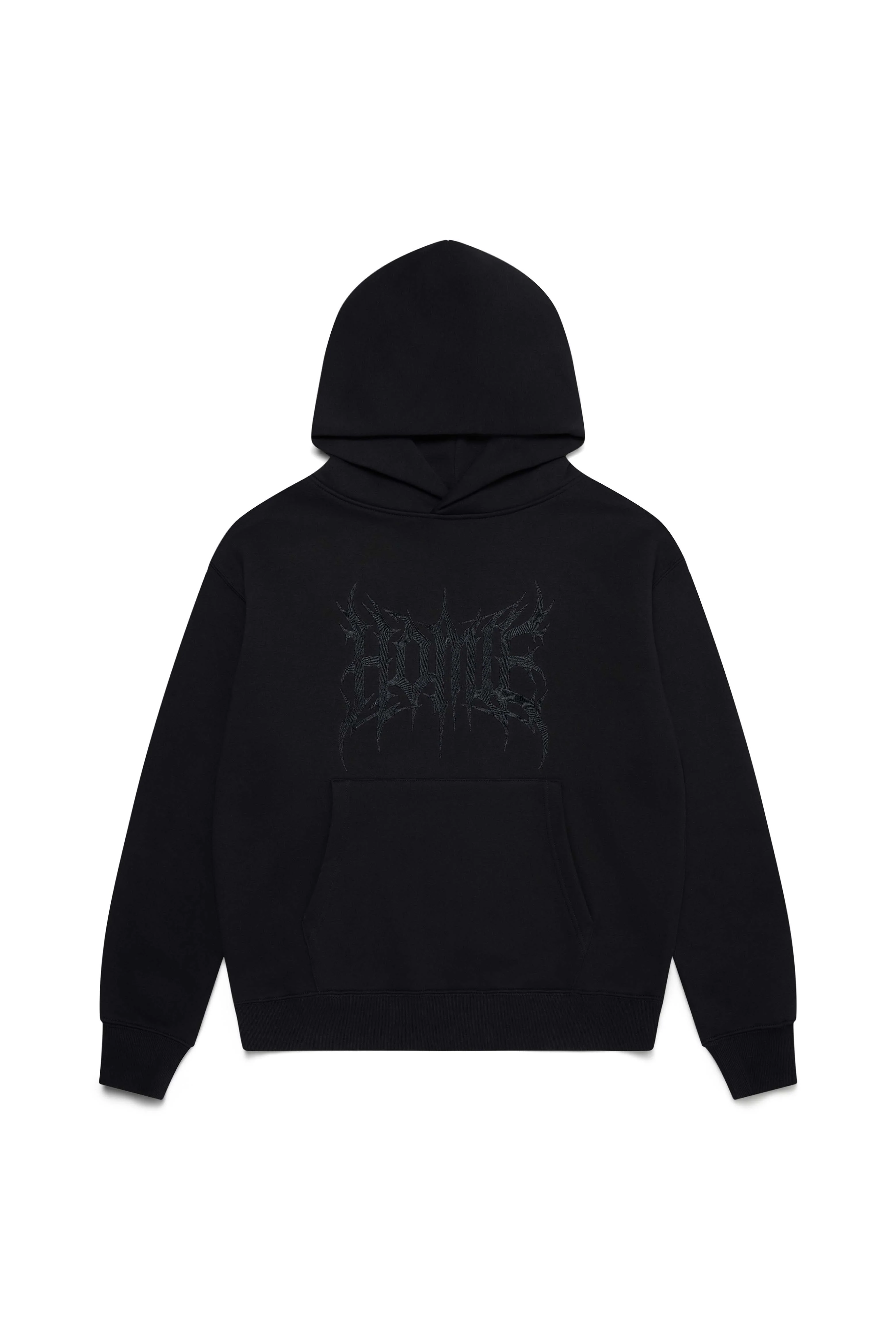 Blackout Gothic Hoodie - Black - Image 5