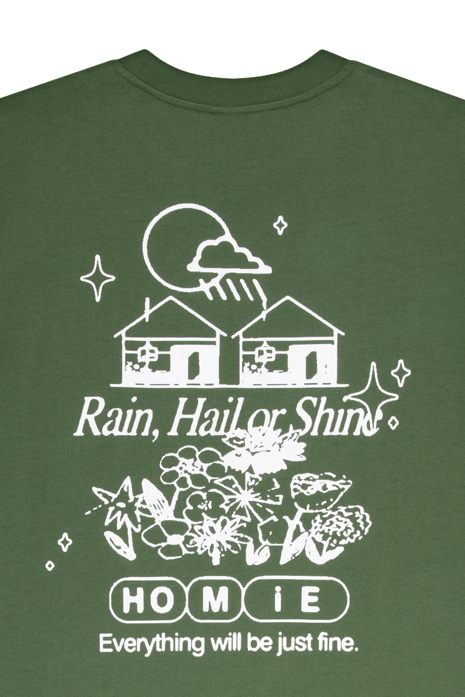 Rain, Hail or Shine Tee - Forest Green - Image 6