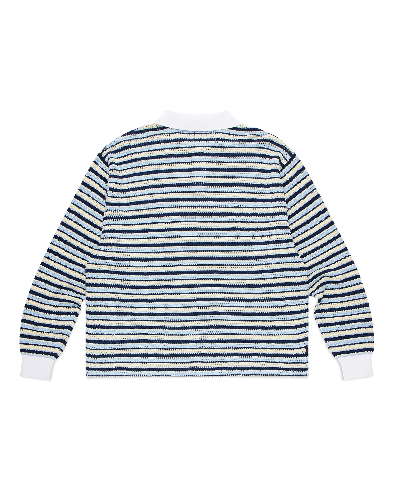 Stripe Rugby Knit - Blue - Image 6